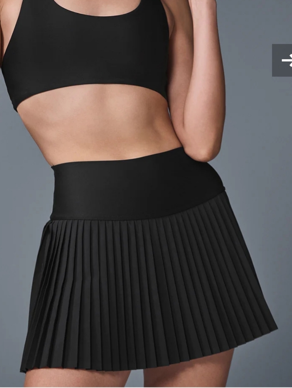 Alo Yoga  Grand Slam Tennis Skirt Black Size XS - Picture 2 of 9